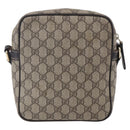 GUCCI GG Supreme Shoulder Bag PVC Beige Gold 233268 Auth 153011-2