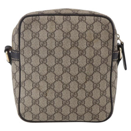 GUCCI GG Supreme Shoulder Bag PVC Beige Gold 233268 Auth 153011 - 0