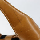 GUCCI GG Canvas Jackie Shoulder Bag Black Gold Auth 153012-16