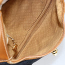 GUCCI GG Canvas Jackie Shoulder Bag Black Gold Auth 153012-18