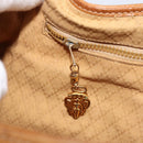 GUCCI GG Canvas Jackie Shoulder Bag Black Gold Auth 153012-21