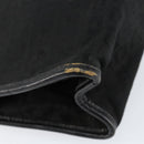 FENDI Zucchino Canvas Clutch Bag Black Auth 153013-7