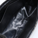 FENDI Zucchino Canvas Clutch Bag Black Auth 153013-10