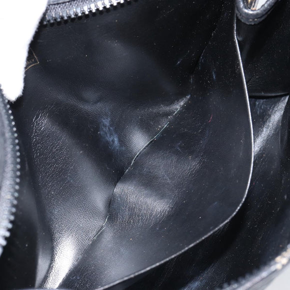 FENDI Zucchino Canvas Clutch Bag Black Auth 153013