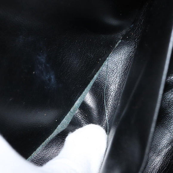 FENDI Zucchino Canvas Clutch Bag Black Auth 153013