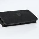 FENDI Zucchino Canvas Clutch Bag Black Auth 153013-5