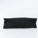 FENDI Zucchino Canvas Clutch Bag Black Auth 153013-6