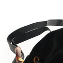 GUCCI Bamboo Backpack Suede Black Gold 003 2058 0016 Auth 153019V-15