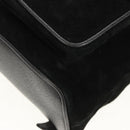 GUCCI Bamboo Backpack Suede Black Gold 003 2058 0016 Auth 153019V-17