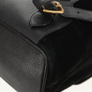 GUCCI Bamboo Backpack Suede Black Gold 003 2058 0016 Auth 153019V-19