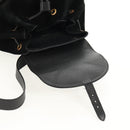 GUCCI Bamboo Backpack Suede Black Gold 003 2058 0016 Auth 153019V-24