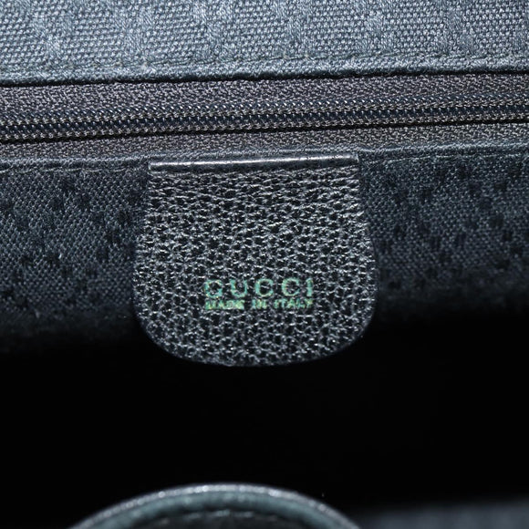 GUCCI Bamboo Backpack Suede Black Gold 003 2058 0016 Auth 153019V