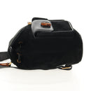 GUCCI Bamboo Backpack Suede Black Gold 003 2058 0016 Auth 153019V-4