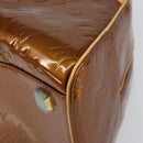 LOUIS VUITTON Monogram Vernis Tompkins Square Bag Bronze M91103 LV Auth 153020-8