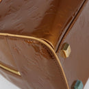 LOUIS VUITTON Monogram Vernis Tompkins Square Bag Bronze M91103 LV Auth 153020-15