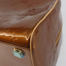 LOUIS VUITTON Monogram Vernis Tompkins Square Bag Bronze M91103 LV Auth 153020-16