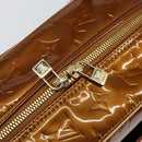 LOUIS VUITTON Monogram Vernis Tompkins Square Bag Bronze M91103 LV Auth 153020-19
