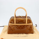 LOUIS VUITTON Monogram Vernis Tompkins Square Bag Bronze M91103 LV Auth 153020-12