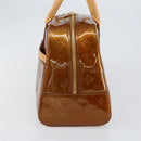 LOUIS VUITTON Monogram Vernis Tompkins Square Bag Bronze M91103 LV Auth 153020-4