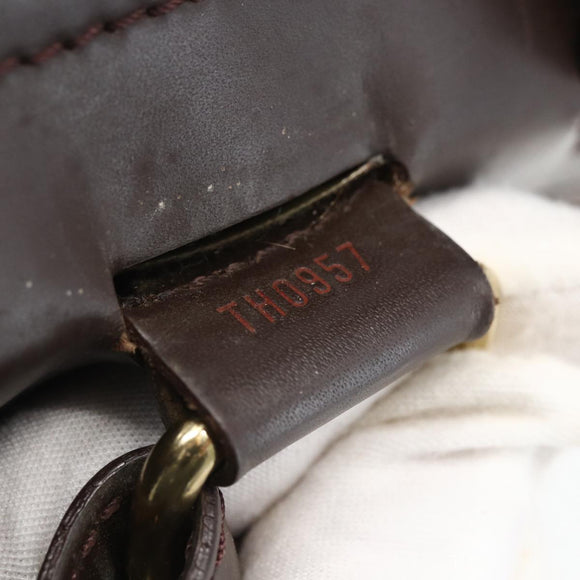 LOUIS VUITTON Damier Ebene Soho Backpack N51132 LV Auth 153022