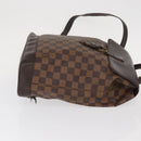 LOUIS VUITTON Damier Ebene Soho Backpack N51132 LV Auth 153022-4