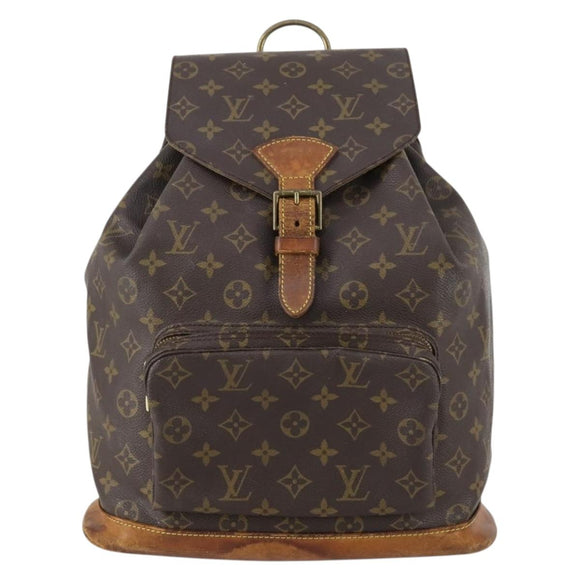LOUIS VUITTON Monogram Montsouris GM Backpack M51135 LV Auth 153023