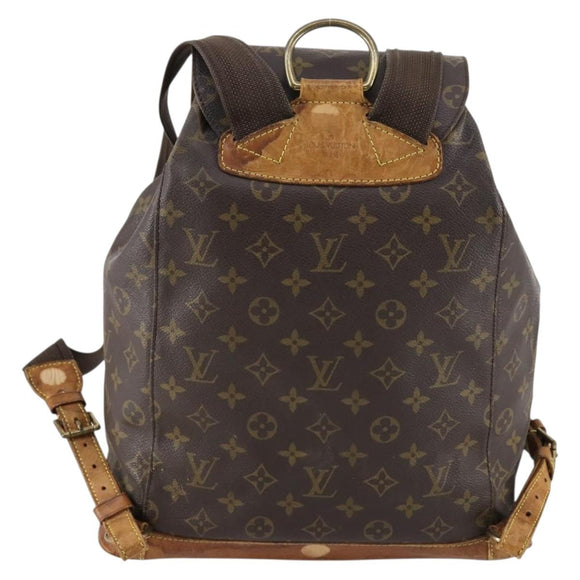 LOUIS VUITTON Monogram Montsouris GM Backpack M51135 LV Auth 153023