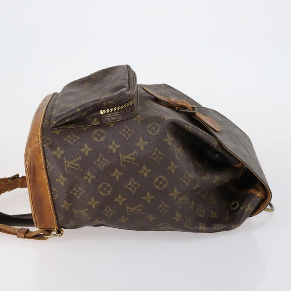 LOUIS VUITTON Monogram Montsouris GM Backpack M51135 LV Auth 153023