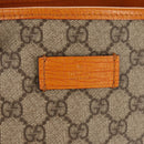 GUCCI GG Supreme Tote Bag PVC Beige Silver 114288 Auth 153030V-15