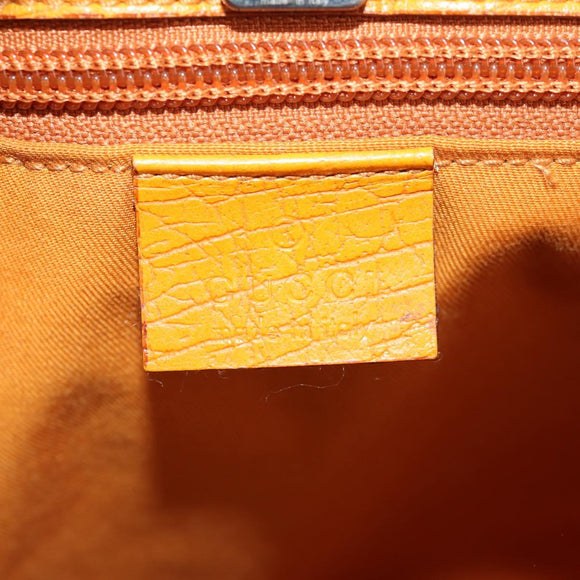 GUCCI GG Supreme Tote Bag PVC Beige Silver 114288 Auth 153030V