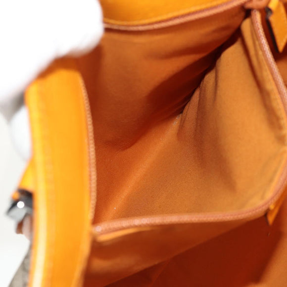 GUCCI GG Supreme Tote Bag PVC Beige Silver 114288 Auth 153030V