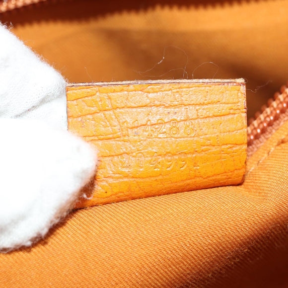 GUCCI GG Supreme Tote Bag PVC Beige Silver 114288 Auth 153030V