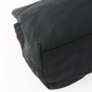 PRADA Tote Bag Nylon Black Silver Auth 153032-16