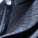 PRADA Tote Bag Nylon Black Silver Auth 153032-11