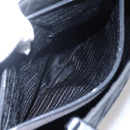PRADA Tote Bag Nylon Black Silver Auth 153032-22