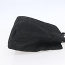 PRADA Tote Bag Nylon Black Silver Auth 153032-4