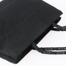 PRADA Tote Bag Nylon Black Silver Auth 153032-6