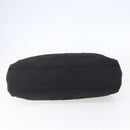 PRADA Tote Bag Nylon Black Silver Auth 153032-5