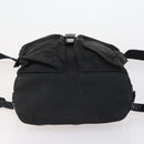 PRADA Backpack Nylon Black Silver Auth 153034-11