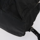 PRADA Backpack Nylon Black Silver Auth 153034-12