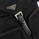 PRADA Backpack Nylon Black Silver Auth 153034-16