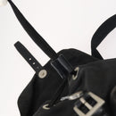 PRADA Backpack Nylon Black Silver Auth 153034-17