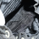 PRADA Backpack Nylon Black Silver Auth 153034-18