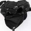 PRADA Backpack Nylon Black Silver Auth 153034-21
