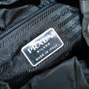 PRADA Backpack Nylon Black Silver Auth 153034-22