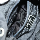 PRADA Backpack Nylon Black Silver Auth 153034-24