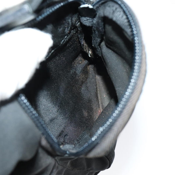 PRADA Backpack Nylon Black Silver Auth 153034