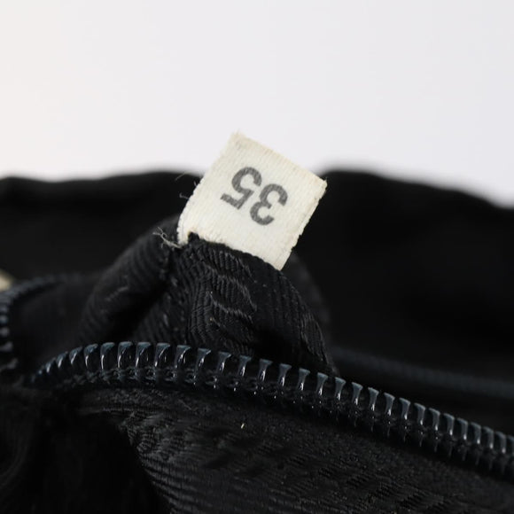 PRADA Backpack Nylon Black Silver Auth 153034