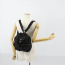 PRADA Backpack Nylon Black Silver Auth 153034-28