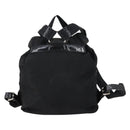 PRADA Backpack Nylon Black Silver Auth 153034-3